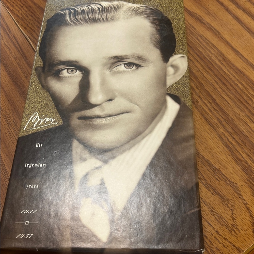 Vintage Celebrity Photo Book Cover in Sepia and Gold Four CD set 1941-1957